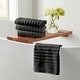 preview thumbnail 96 of 150, Linery & Co. Combed Cotton Bath Towel Set Hand Towel (Pack of 6) - Midnight Grey
