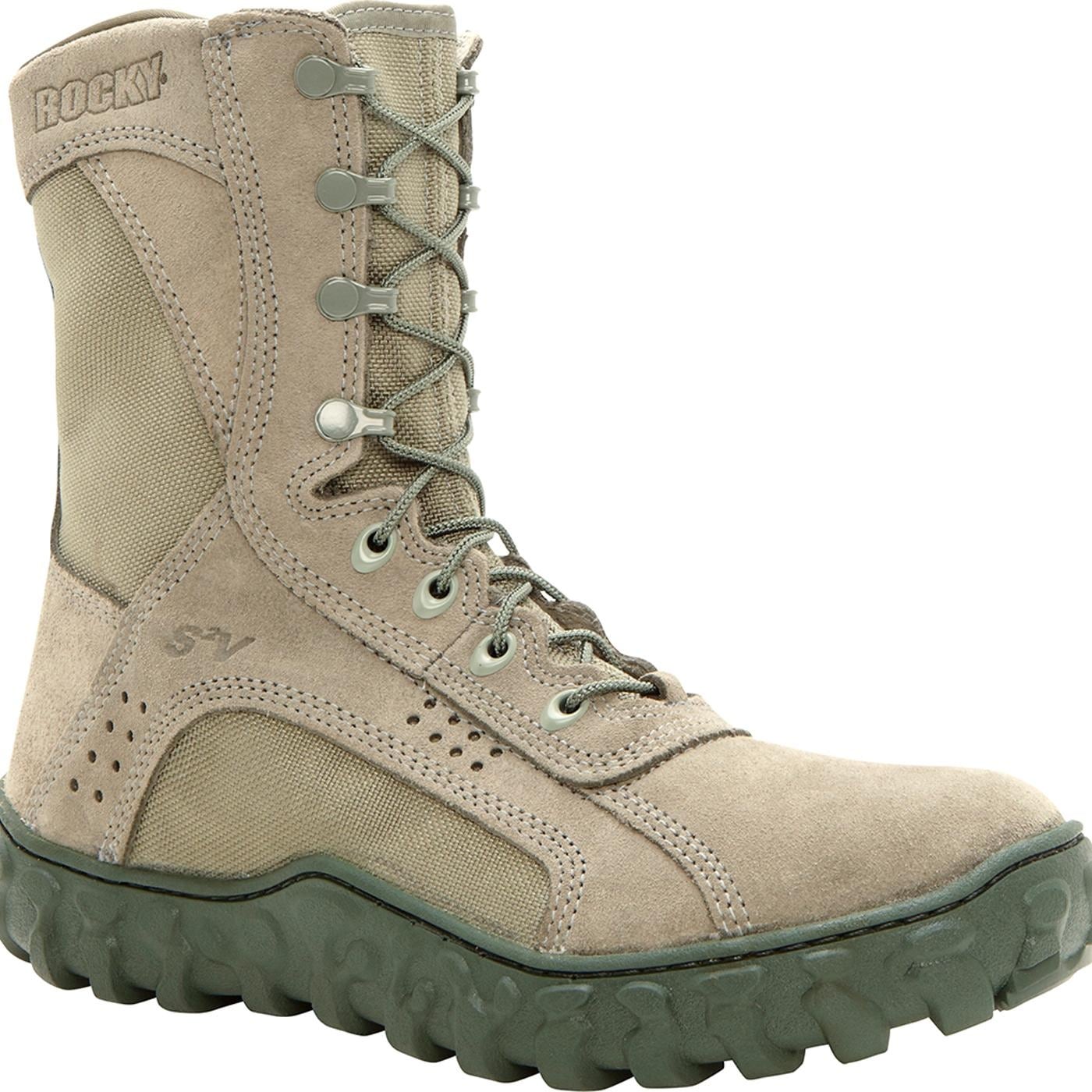 green steel toe boots