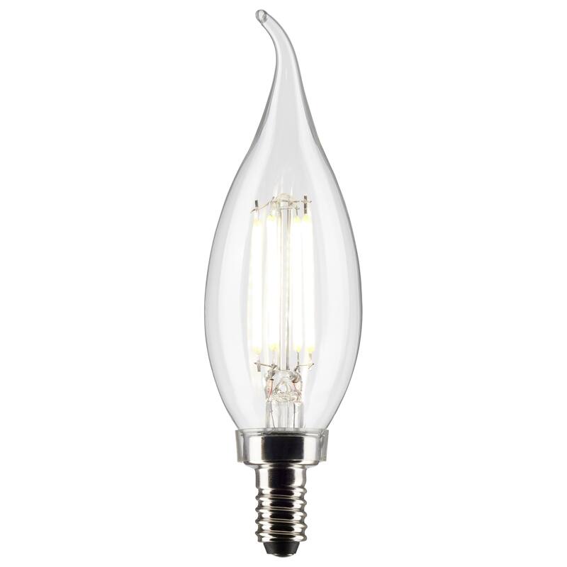 5.5 Watt CA10 LED - Clear - Candelabra base - 90 CRI - 3000K - 120 Volt