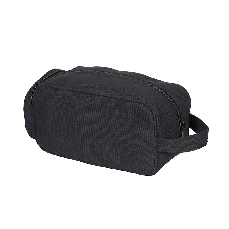 Stansport Cotton Canvas Travel Accessory Bag - Black