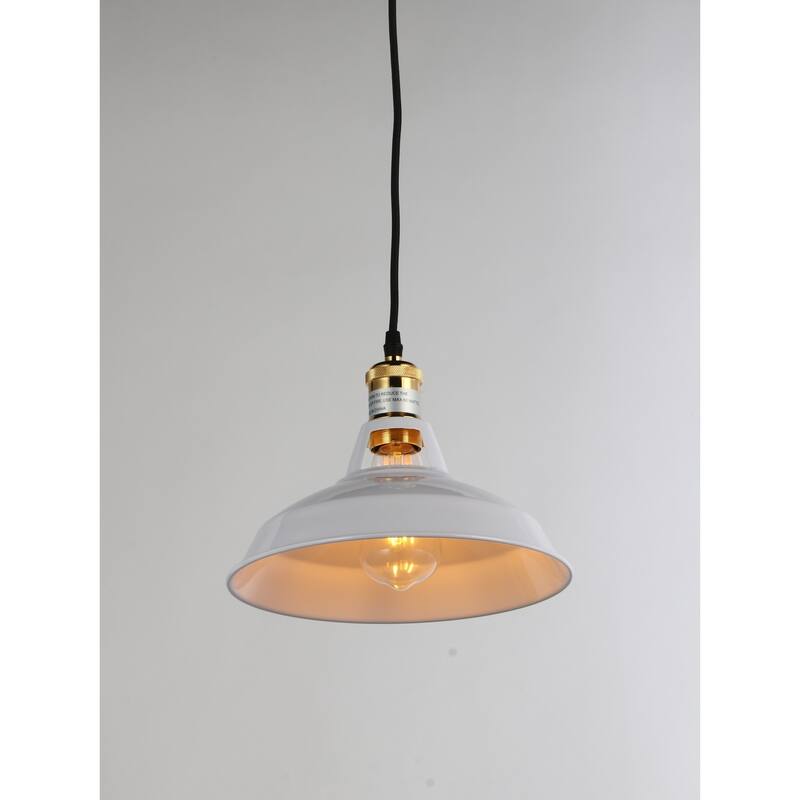 Modern Pendant Light - 1-Light Hanging Fixture - Retro Design - Adjustable Height - Kitchen Island Light - 8.5