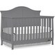 preview thumbnail 8 of 12, Kaylin 5-in-1 Convertible Crib, Black Storm Gray