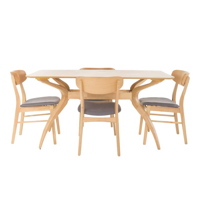 Fausett Mid-Century Modern 5 Piece Dining Set by Christopher Knight Home