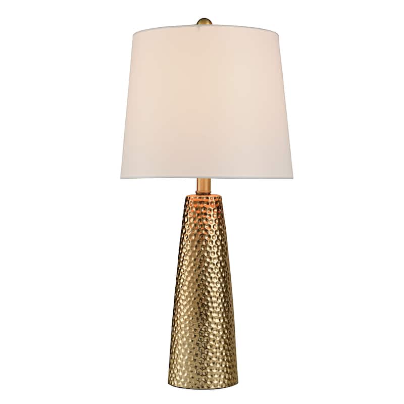 Christy Table Lamp - Golden Copper - Brussels White