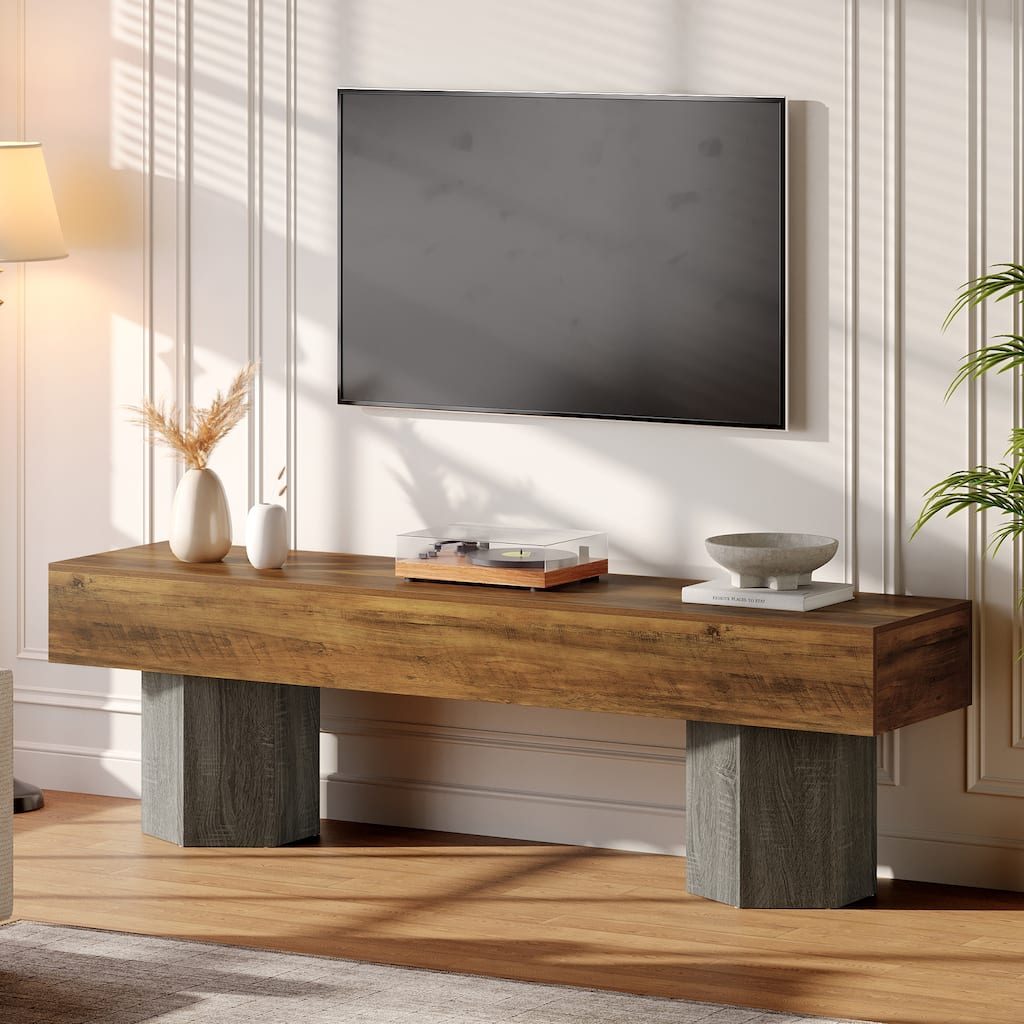 TV Stands for TVs up to 55''/65''/70", TV Media Entertainment Center for Living Room / Bedroom - 62.99" W × 15.75" D × 21.65" H