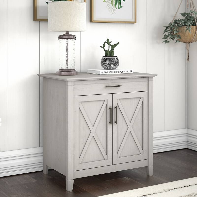 Key West Secretary Desk with Storage Cabinet by Bush Furniture