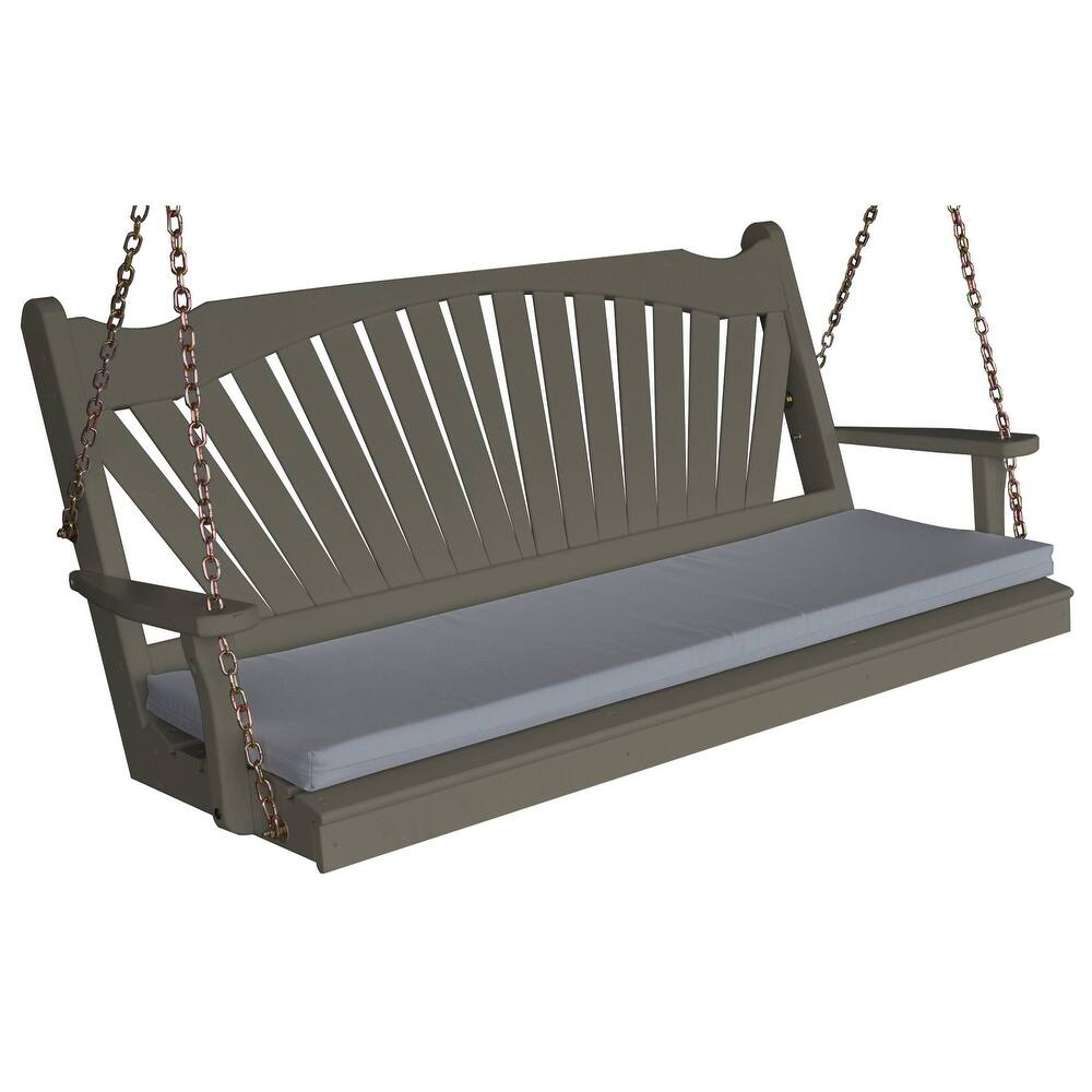 Pine 4' Fanback Swing