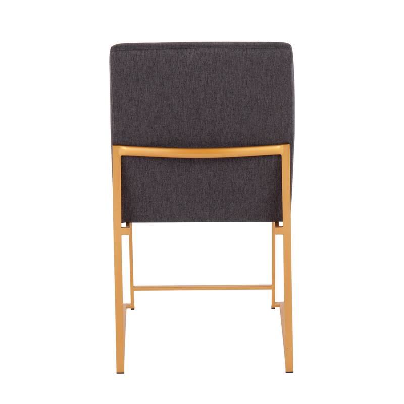 Silver Orchid Forrest Gold High Back Dining Chair - Set of 2