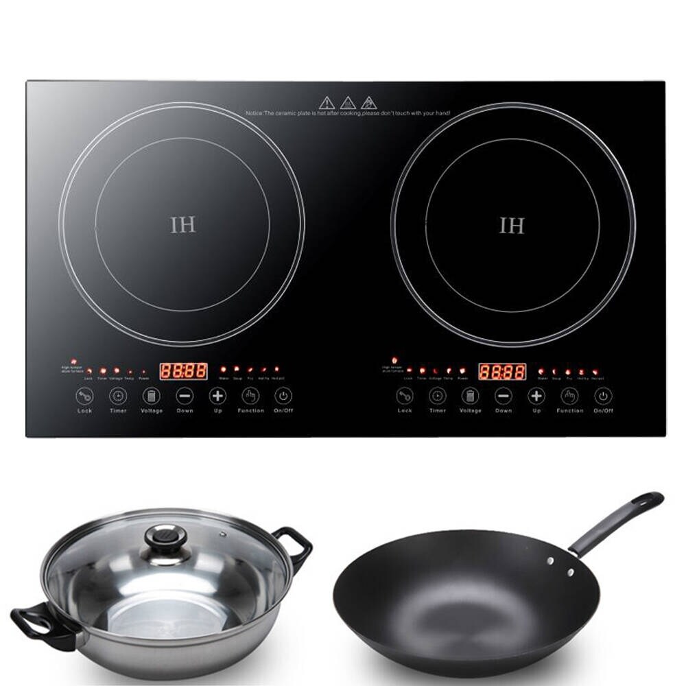 Ovente Electric Double Ceramic Induction Countertop Burner, Black BG62B -  Double Plate - Bed Bath & Beyond - 10011068