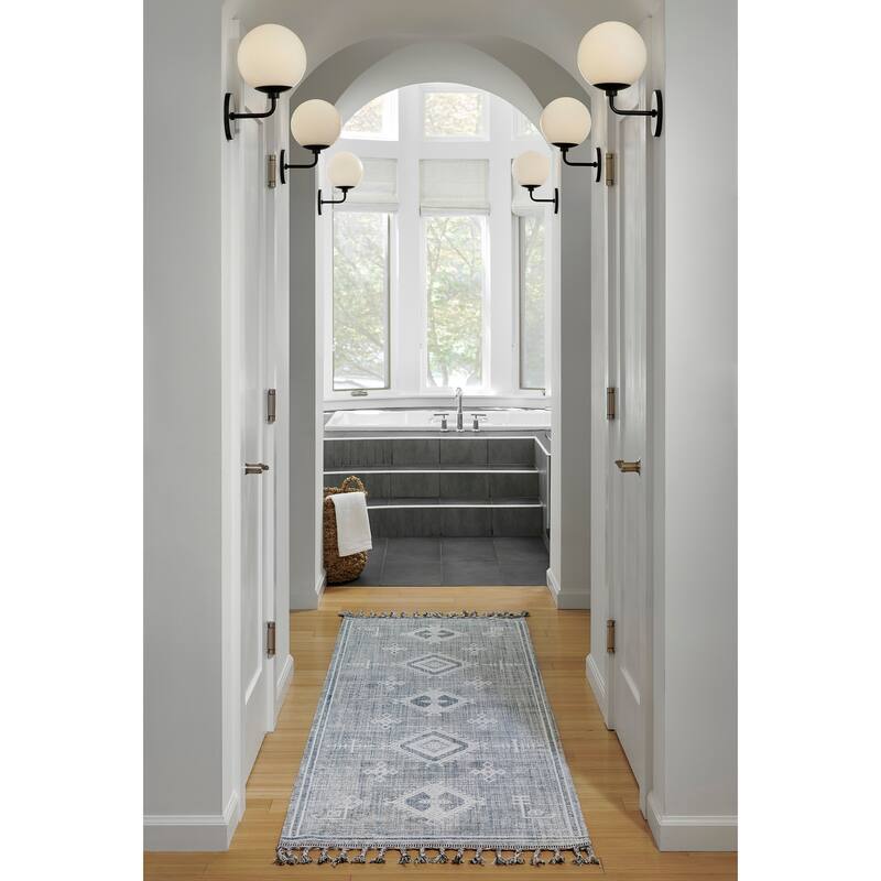 Momeni Rabat Geometric Polyester Blue Area Rug