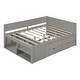 preview thumbnail 16 of 31, Full Size Daybed with Drawers and Shelves Storage Bed Frame