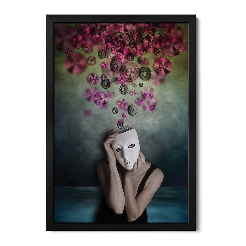 Untitled II Premium Framed Poster by Lucynda Lu - Black - 16x24x1
