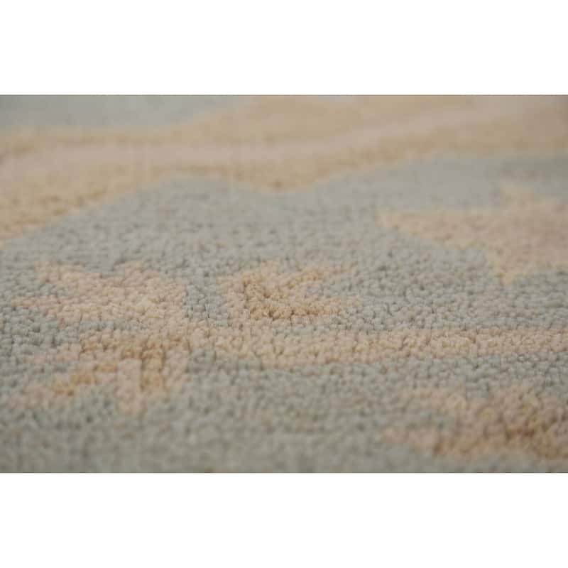 Oushak Indian Rug Hand-Knotted Transitional Wool Carpet - 8'0"x 9'9"