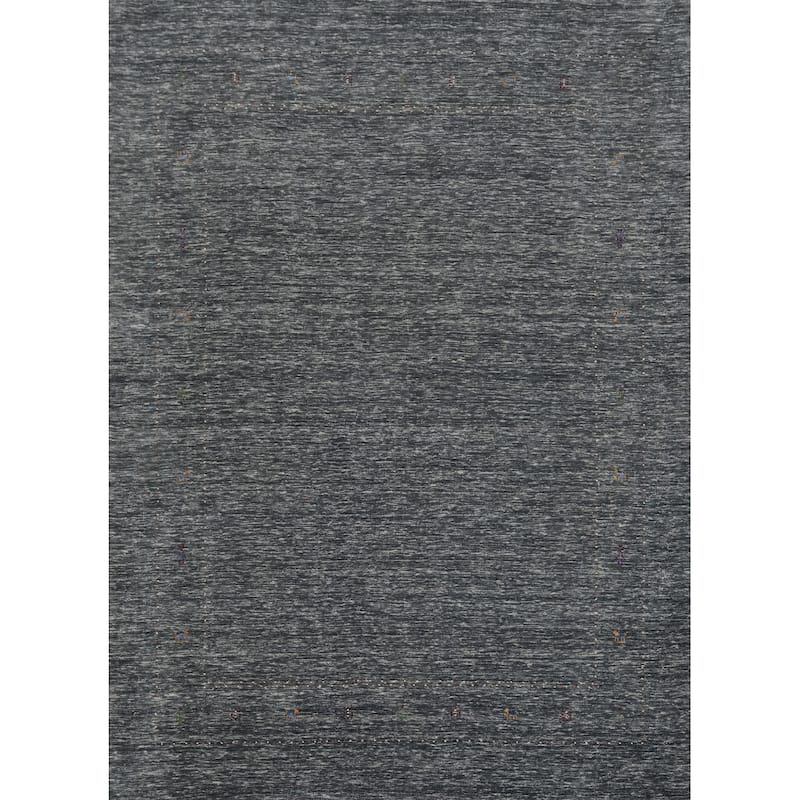Hand Knotted Oriental 100% Wool Carpet Tribal Animal Pictorial Greys & Charcoal Gabbeh Area Rug - 10' 2'' X 8' 3''
