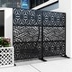 preview thumbnail 59 of 166, Outdoor Privacy Screen with Stand for Patio Garden Metal Fence