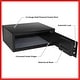preview thumbnail 6 of 7, Safe Box - Digital Security Box with Keypad and 2 Manual Override Keys - Protect Cash, Jewelry, Passports - For Home by Stalwart