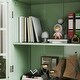 preview thumbnail 14 of 16, Anmytek Mint Green Vintage Glass Door Cabinet Kitchen Buffet Sideboard Living Room Display Storage