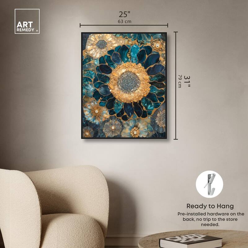 Opulent Geode II Canvas by Art Remedy