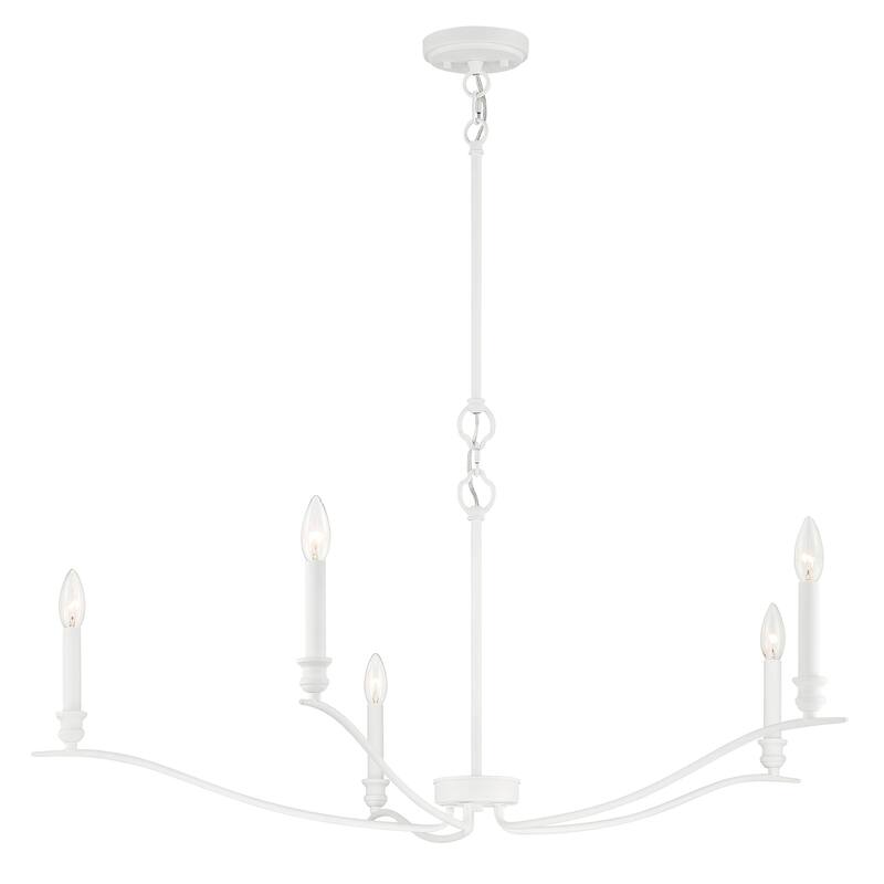 Meridian M10086 5 Light 15" Tall Taper Candle Style Chandelier