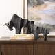 preview thumbnail 4 of 2, Uttermost 18227 Regal Bull 9-1/2" Tall Polyresin Animals Table Statue