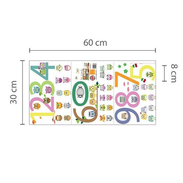 dimension image slide 0 of 4, Walplus Colorful Photo Number Children Kids Wall Sticker Nursery Decor