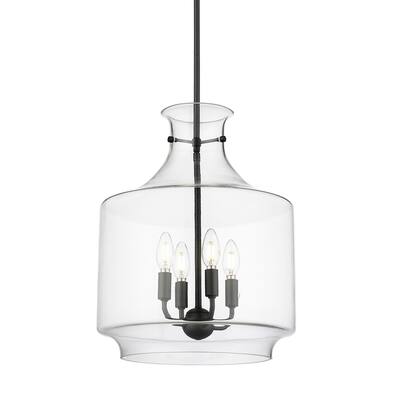 Millennium Lighting 22804 Mahannah 4 Light 15" Wide Taper Candle