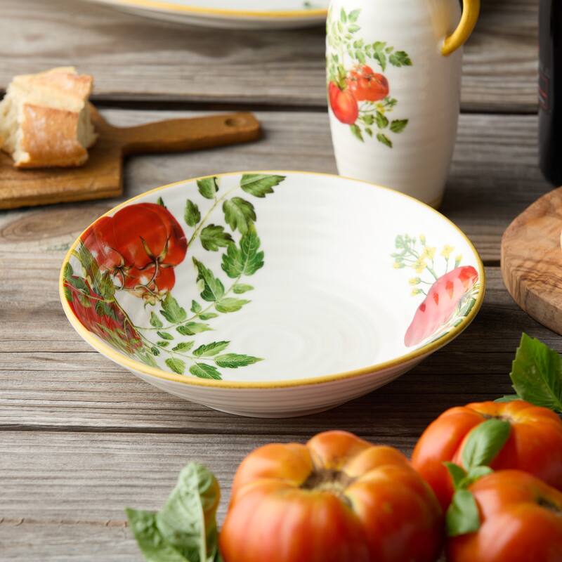 Certified International Pomodoro Pasta Bowl 13" x 3.25", 108 oz. - 13'' W x 13'' D x 3.25'' H