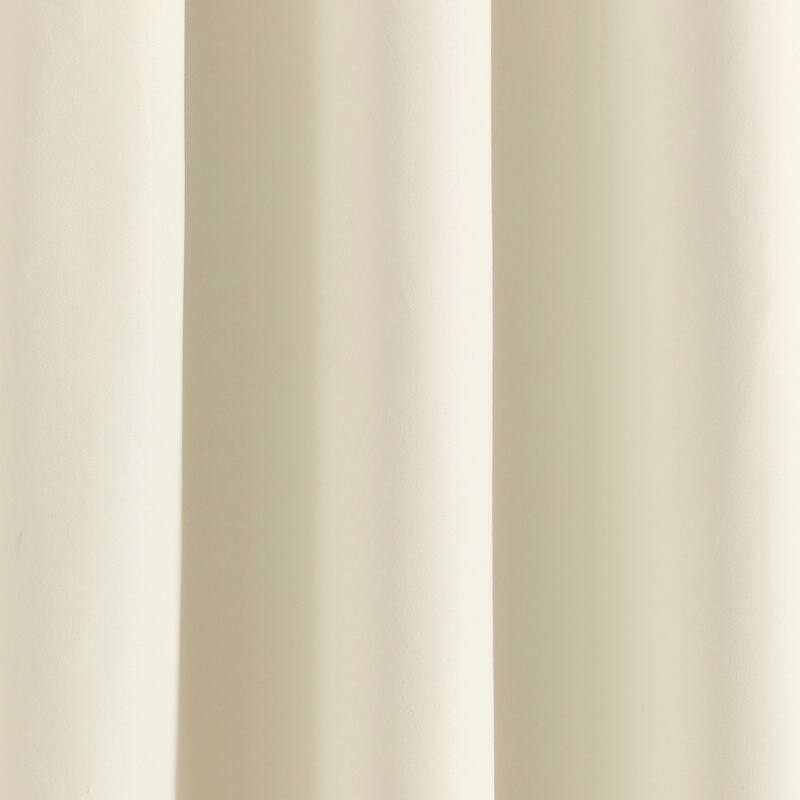 Lush Decor Allison Ruffle 100% Lined Blackout Window Curtain Panel