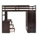 preview thumbnail 19 of 53, Multifunctional Design Loft Bed with Built-in Drawers, Desk and Wardrobe, Efficient space, Twin size