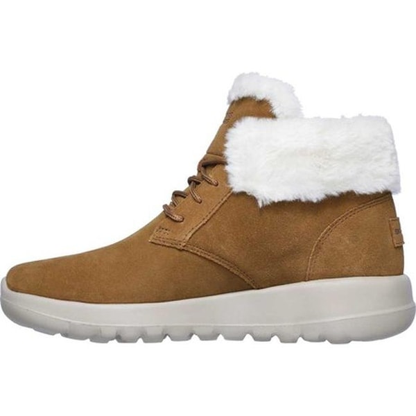 skechers on the go joy lace up boots