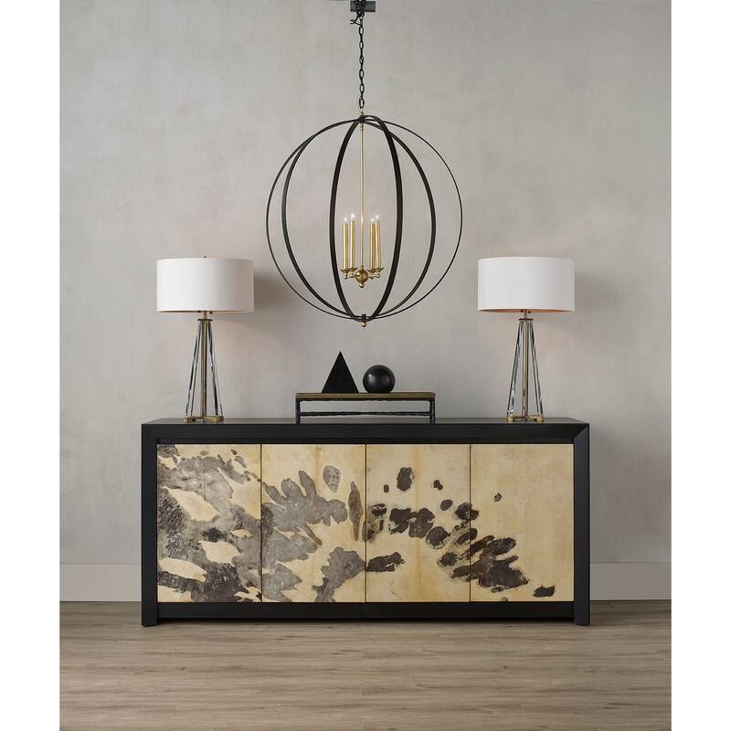 Currey & Company Lamont Clear Table Lamp - 30"h x 18"dia