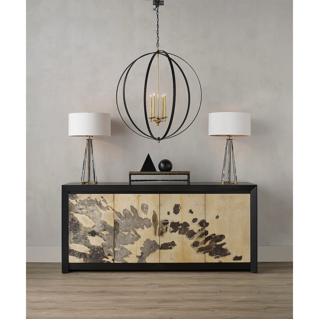 Currey & Company Lamont Clear Table Lamp - 30"h x 18"dia