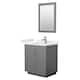 Option Dark Gray, Nickel Trim, White Quartz Top