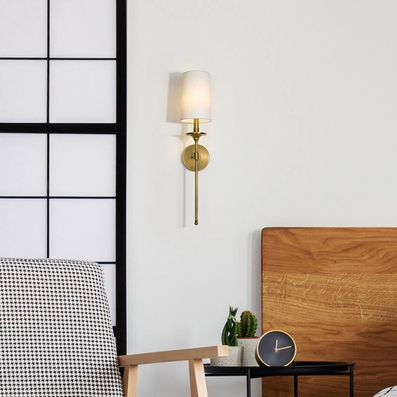 Z-Lite 807-1S-WH Emily 26" Tall Wall Sconce