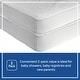preview thumbnail 3 of 7, Sealy Waterproof Fitted Crib Toddler Mattress Pad Cover (Pack of 2) - White