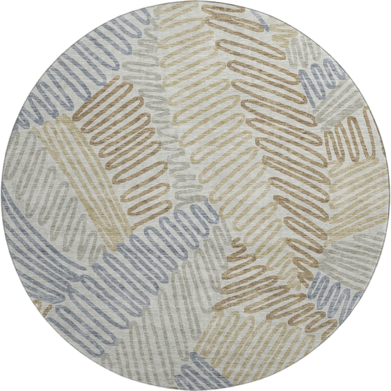 Premium Washable Super Soft Contemporary Leaf Mayfield Rug