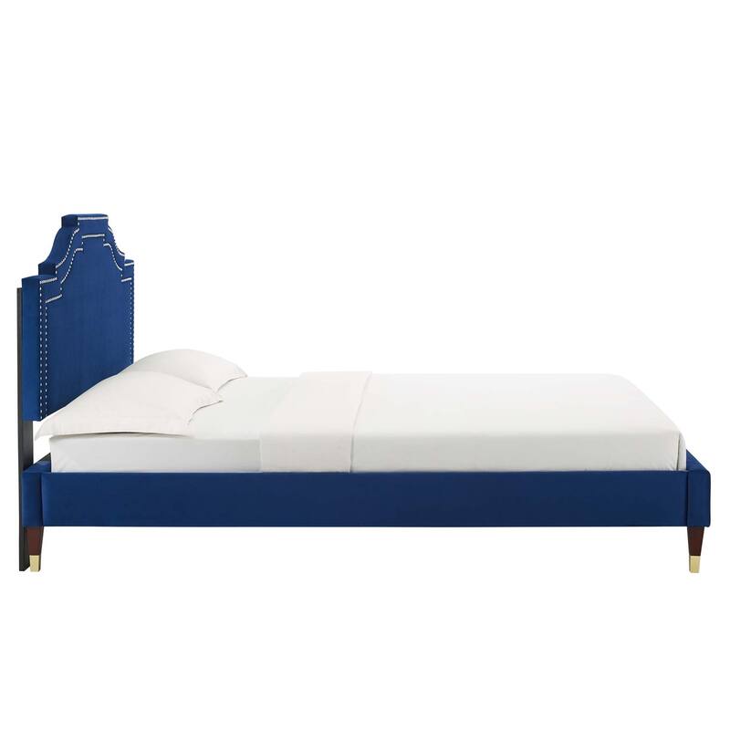 Adelaide Performance Velvet King Platform Bed