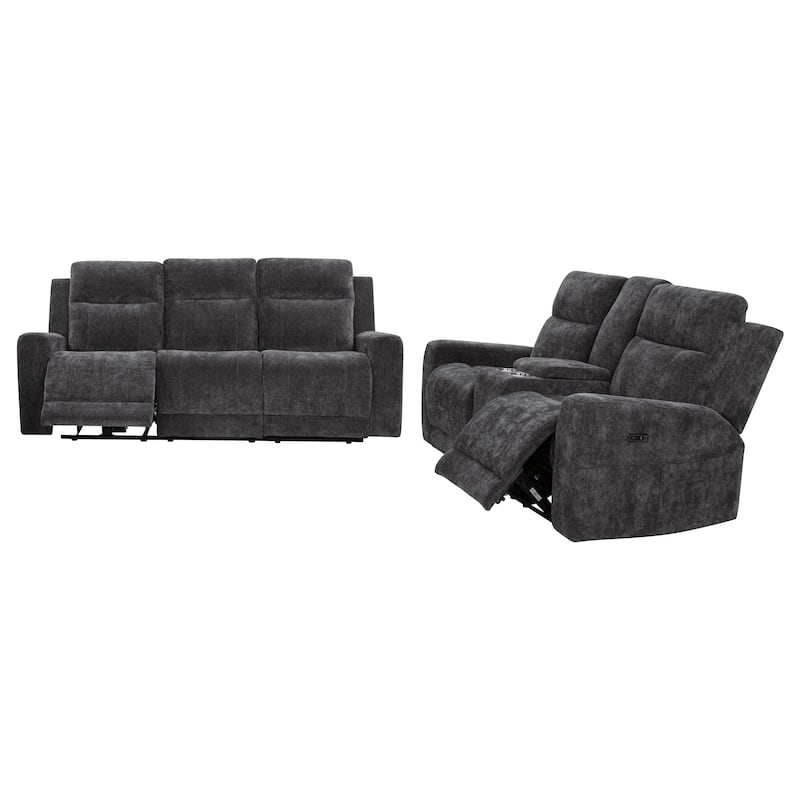 Kennett Chenille Power Reclining Sofa Set