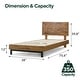 preview thumbnail 6 of 12, Priage by ZINUS Brown Wood Platform Bed Frame with Adjustable Headboard Twin