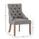 preview thumbnail 11 of 11, Kimpton Linen Tufted Dining Chair (Set of 2) by iNSPIRE Q Artisan