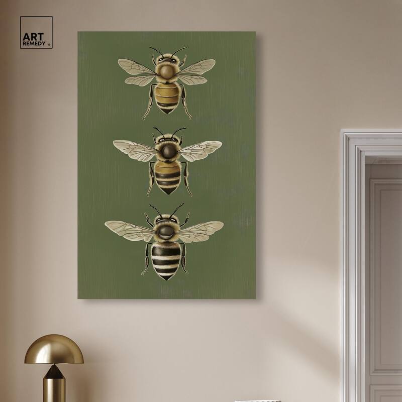Anatomy of the Bee Canvas by Art Remedy, Gallery Wrapped