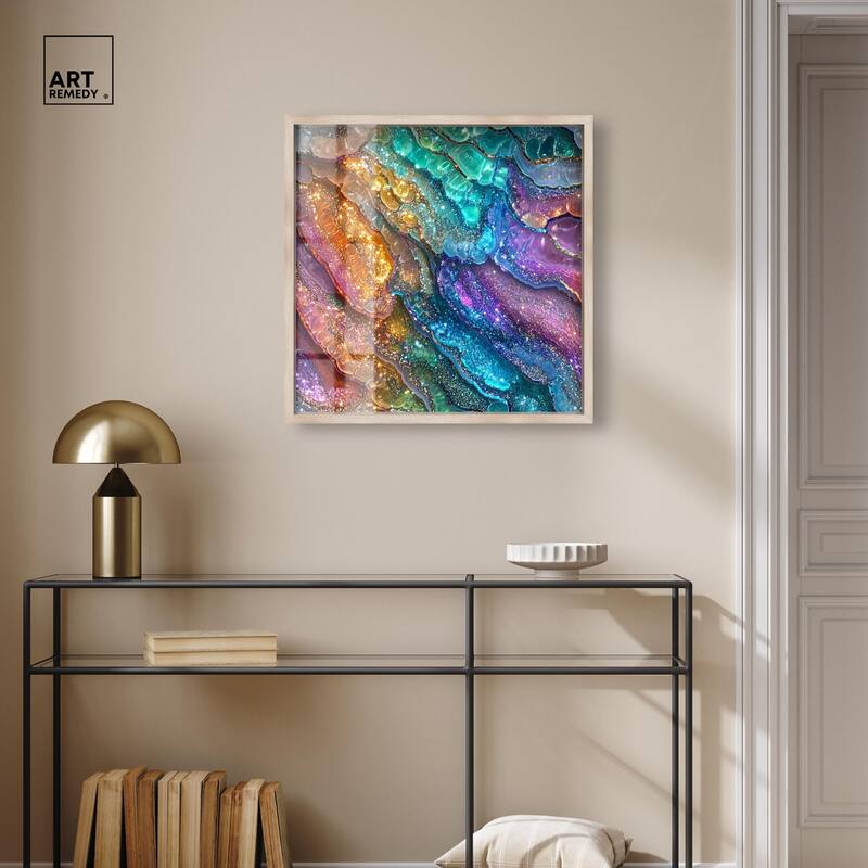 Glittering Spectrum I Shadowbox by Art Remedy