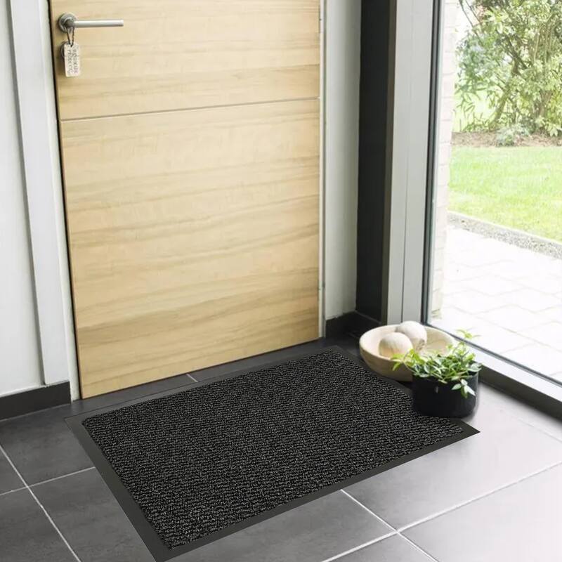 Lisa Heavy-Duty Non-Slip Rubber Door Mat for High Traffic Areas