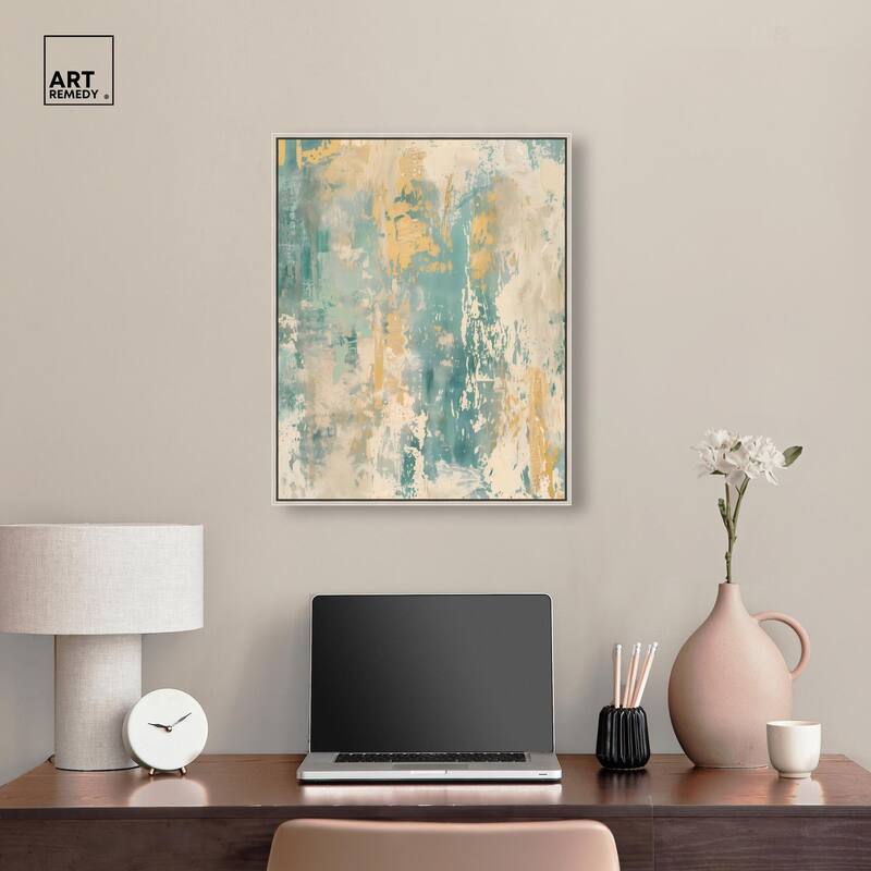Minted Ivory I Canvas by Art Remedy