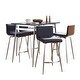 preview thumbnail 23 of 32, Porch & Den Naldi-Mason Swivel 5-Piece Counter Height Dining Set