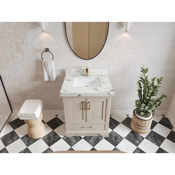 Willow Collections 30 x 22 Charlotte D Single Sink Bathroom Vanity with Countertop Bed Bath Beyond 40027519