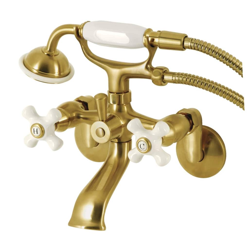Kingston Brass KS266PXSB Kingston Wall Mounted Tub Filler – Includes