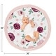 preview thumbnail 4 of 2, Burgundy Pink Watercolor Floral Girl Baby Tummy Time Playmat - Blush Maroon Wine Rose Green White Shabby Chic Flower Farmhouse