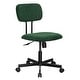 preview thumbnail 24 of 64, Ergonomic Low Back Velvet Office Chair with Armrests Adjustable Swivel Computer Desk Chair for Small Spaces, Home & Workspace