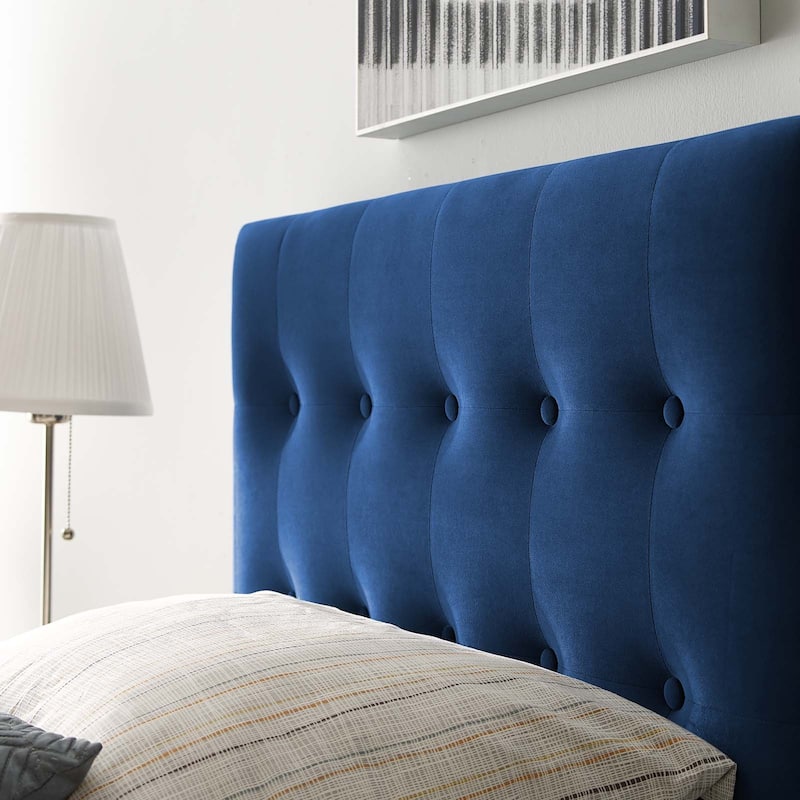 Emily Twin Tufted Performance Velvet Headboard